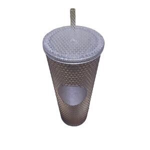 NWT 2019 Starbucks Holiday Platinum Silver Studded Venti 24 oz Tumbler